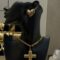 Cross and love gold set